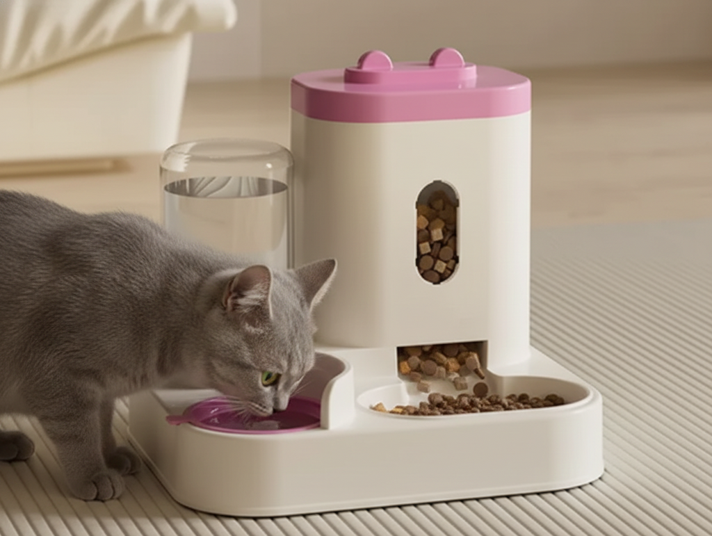 Whisker Pet Feeding Station with Water Bowl