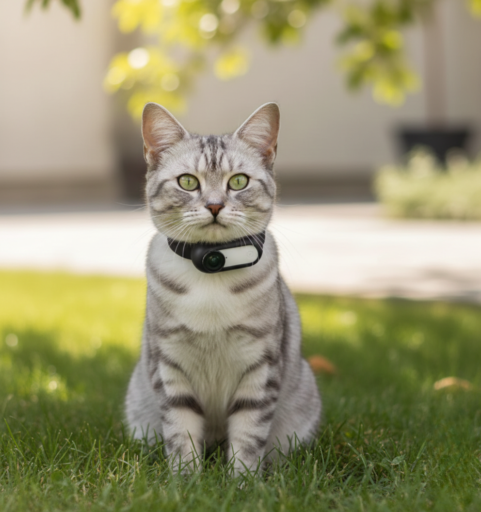 Paws Collar Wireless Pet Camera – Wearable Camera for Dogs & Cats