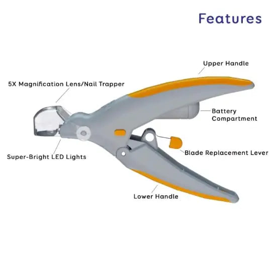 CozyPaws Pet Nail Groomer with LED Light