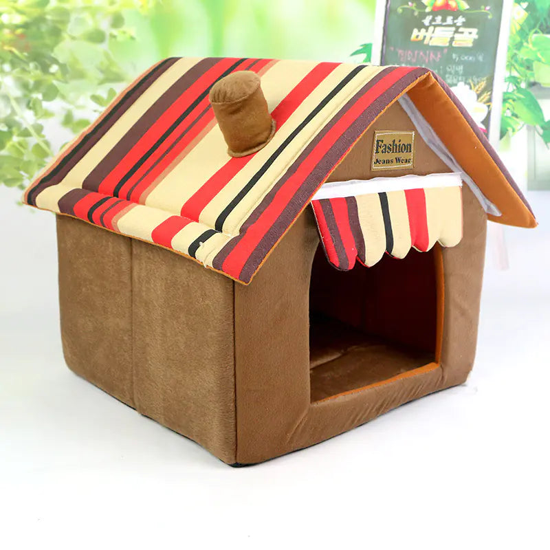 ComfyHaven Cozy Foldable Pet Sleeping Nest
