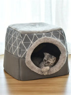Cozy Capsule Pet Nest Bed – Reversible Dual-Comfort Bed for Cats & Small Dogs