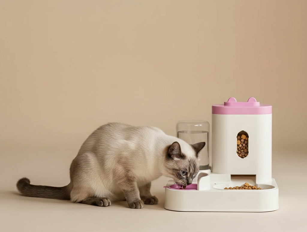 Whisker Pet Feeding Station with Water Bowl