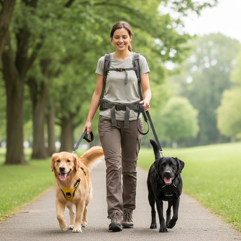 GlowBright No-Pull Waterproof Dog Harness – Adjustable Reflective Pet Harness